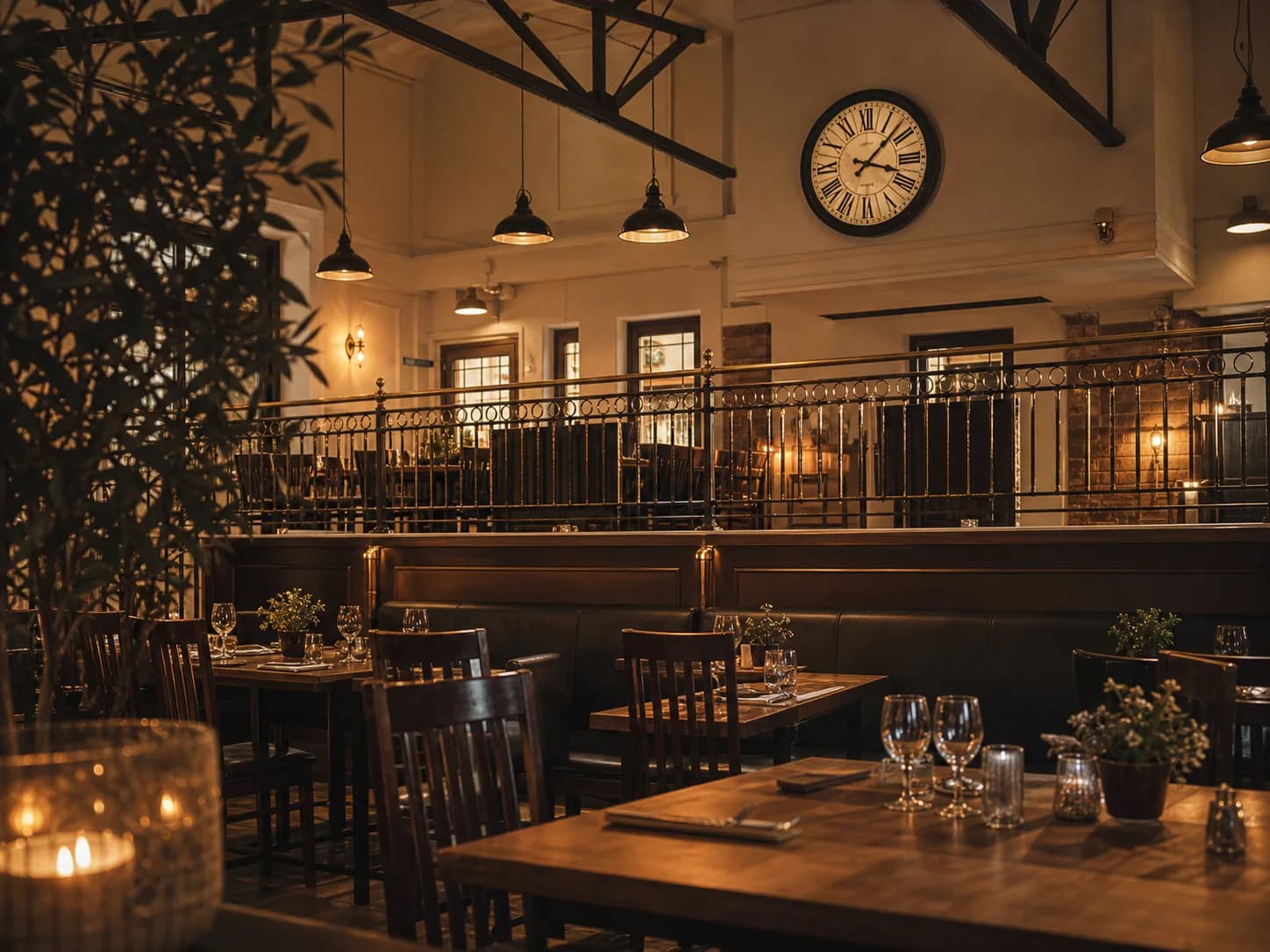Wymienne zdjęcie klimatycznego wnętrza restauracji